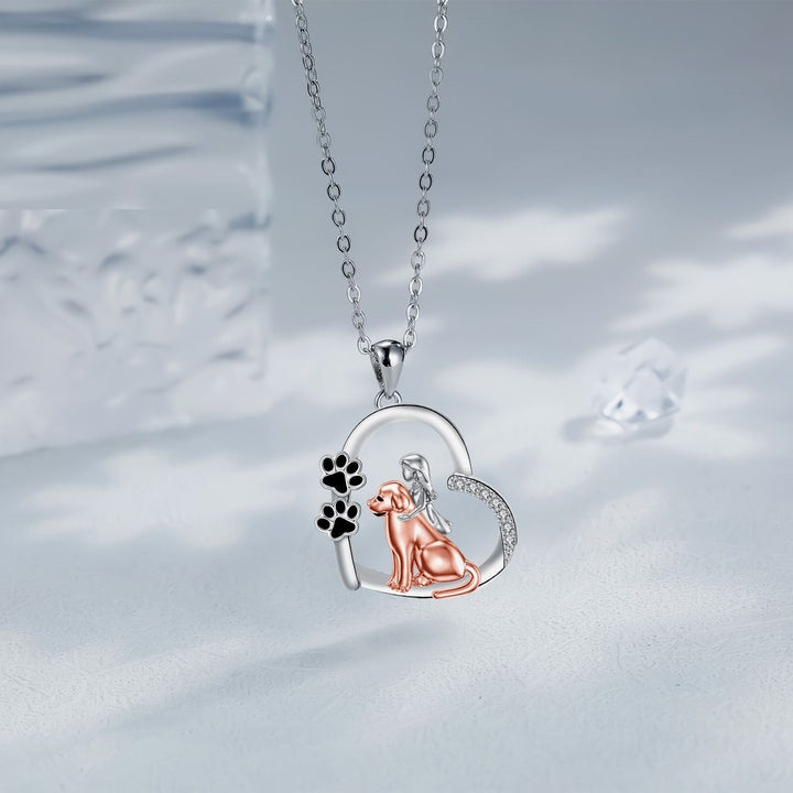Náhrdelník srdce Věrného Společníka - Pes a Majitel